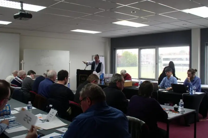 David lors d'une vente