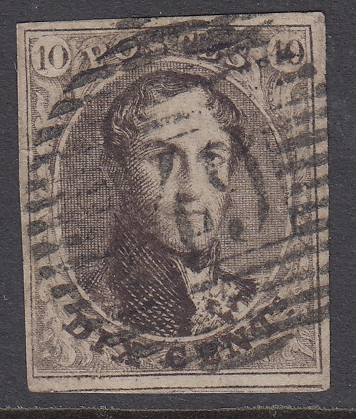 10A margé. Oblitération P49 de Gheel.