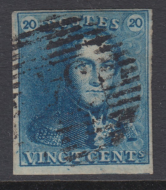 2 margé, oblitération P34 de Dison.