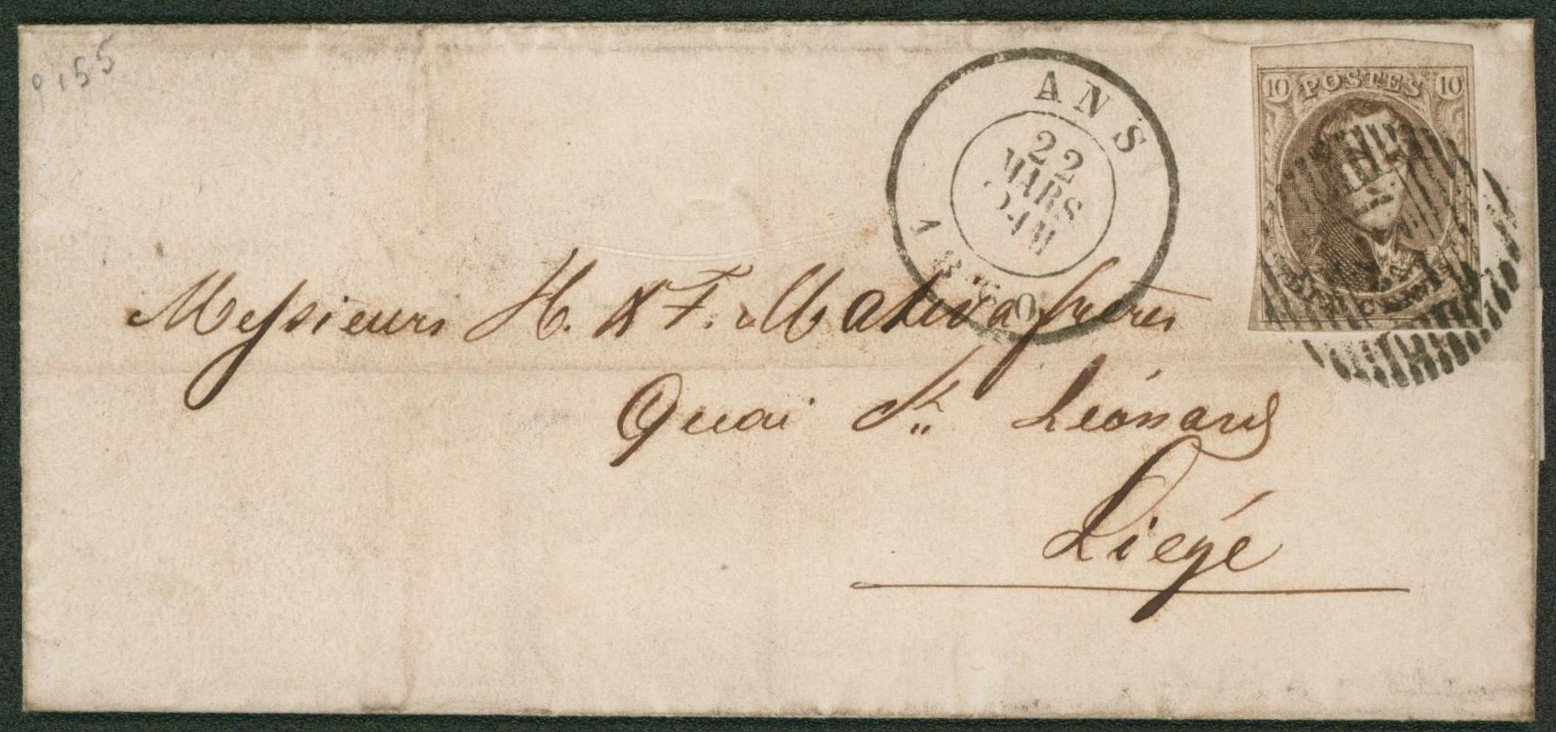 n°10A margé sur LSC obl P155 Ans > Liège 