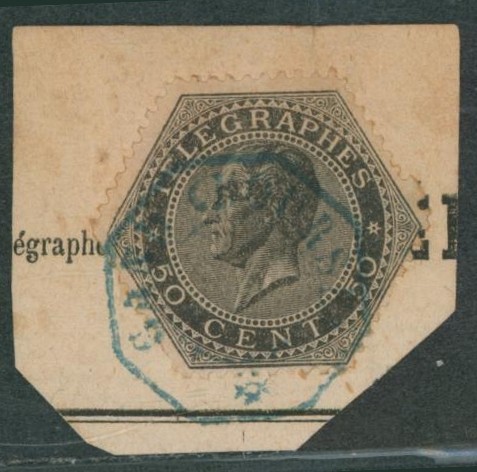 TG1 sur fragment de télégramme obl télégraphique "Gand" (Bureau secondaire). "