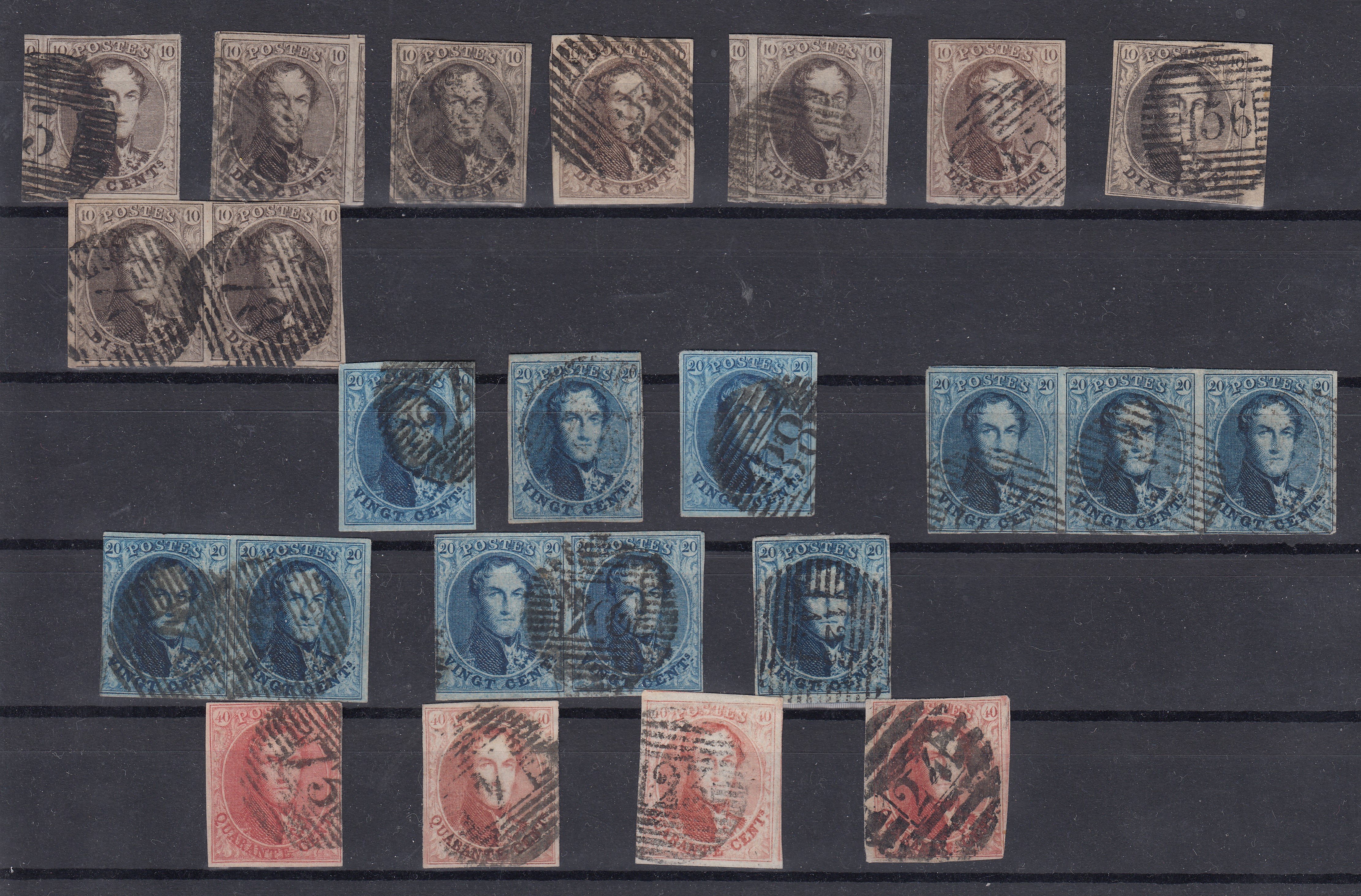 Lot de Tp type « médaillon non dentelé » : 10cx9 