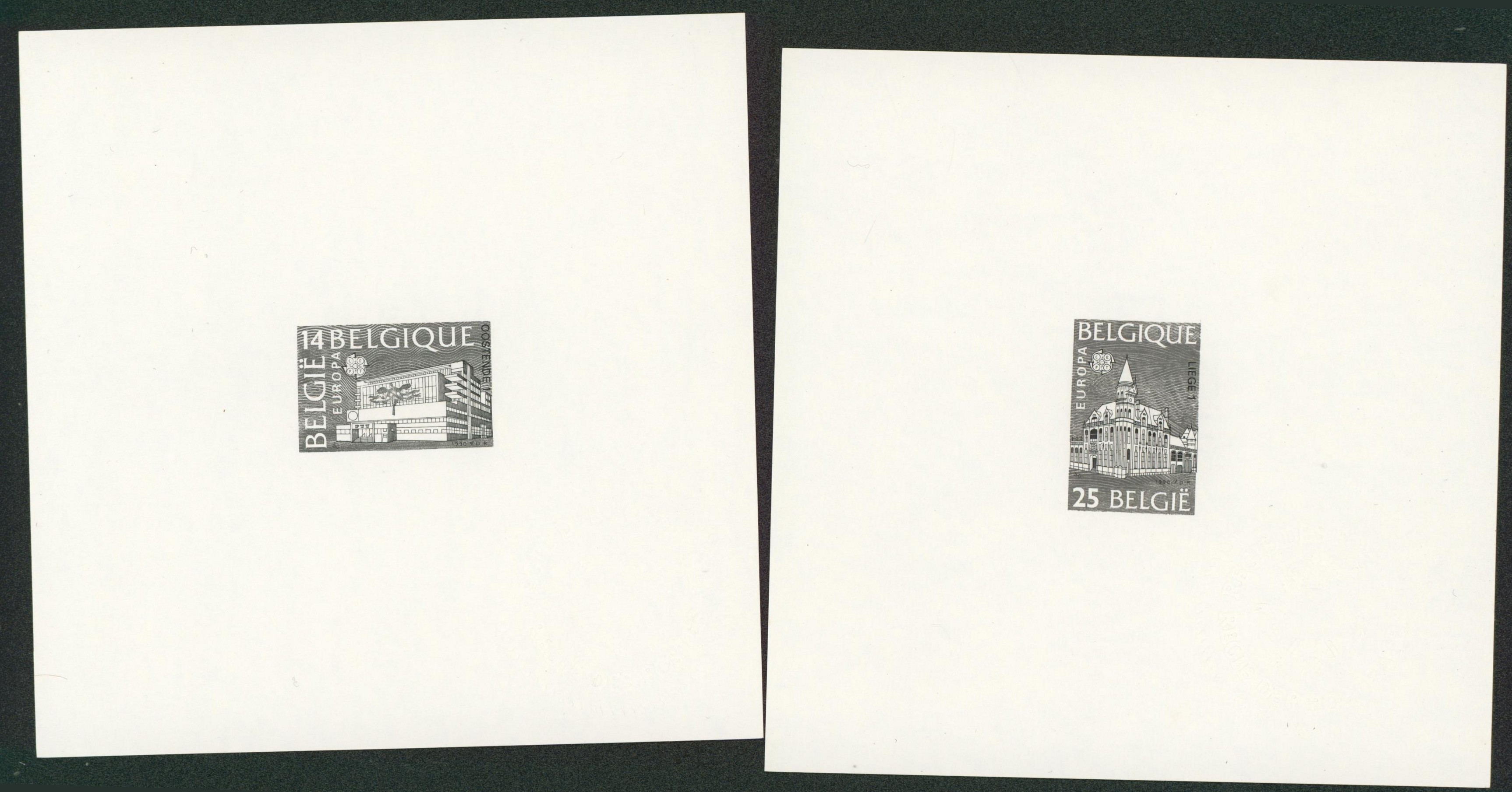 Feuillet ministériel n°2367/68 EUROPA 1990 (tirage 75 ex).