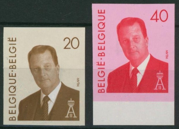 n°2559/60 Roi Albert II non dentelé