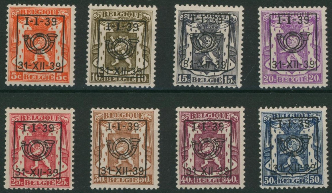 PRE420/27 (série 16, 1939) neuf sans charnières (MNH)