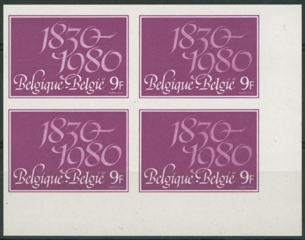 n°1961 en bloc de 4 non dentelé / Cote 40e