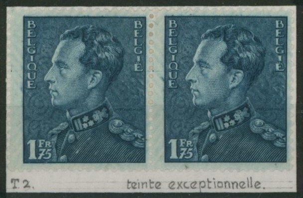 Poortman - n°430 en paire* (MH) tirage 2, teinte exeptionnel (nuance).