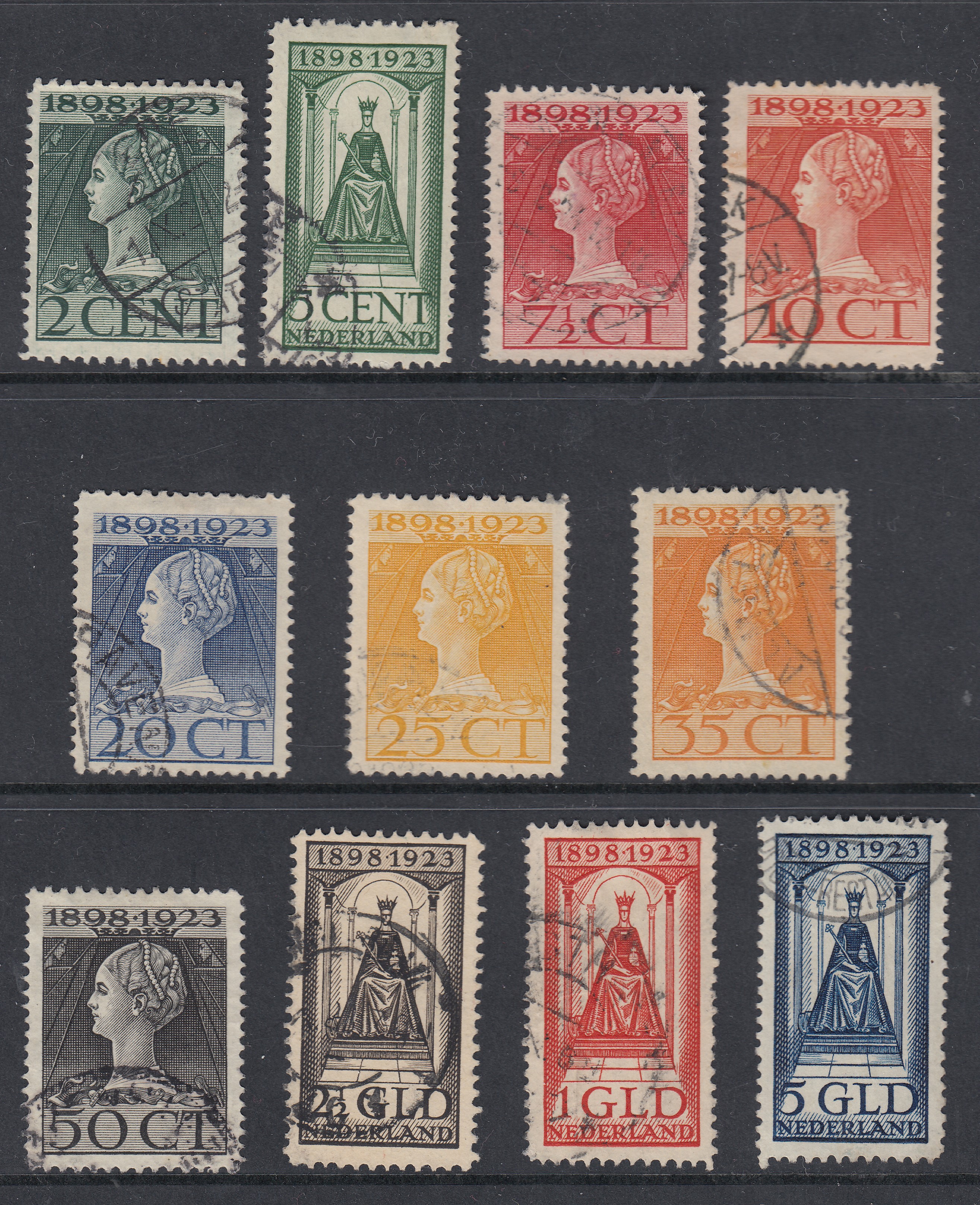 Yv 118/128 oblitérés.