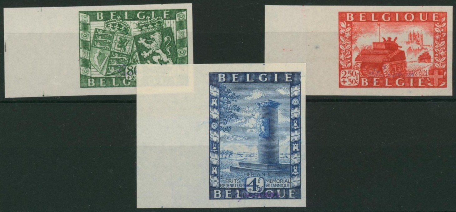 n°823/25 non dentelé + surcharge SPECIMEN