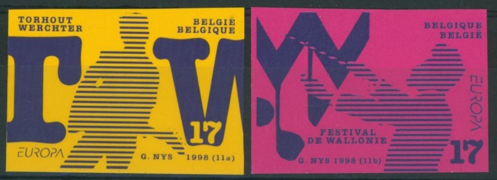 EUROPA (1998) - n°2757/58 non dentelé / Musique. 