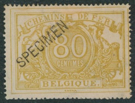 Chemin de fer - n°TR12* neuf charniéré + surcharge SPECIMEN.