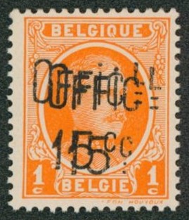 n°PR1** essai de surcharge en noir (double surcharge). TB