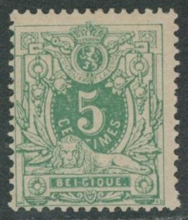 n°45*-V1 neuf charniéré (MH) / Variété BEIGIQUE
