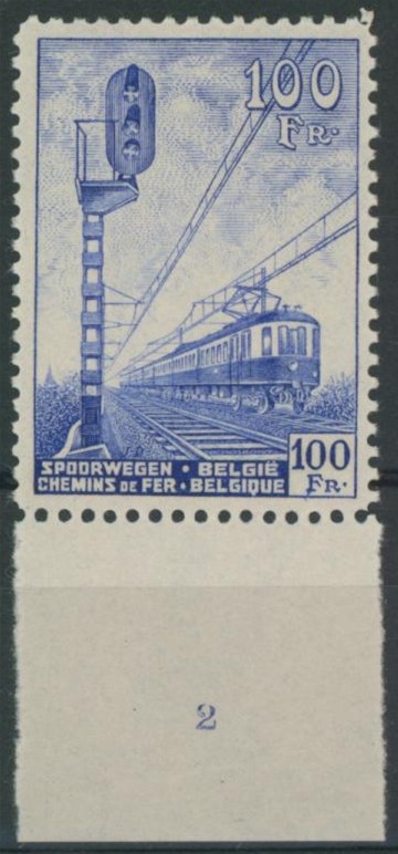 chemin de fer - n°TR263** + numéro de planche "2" neuf sans charnières (MNH)