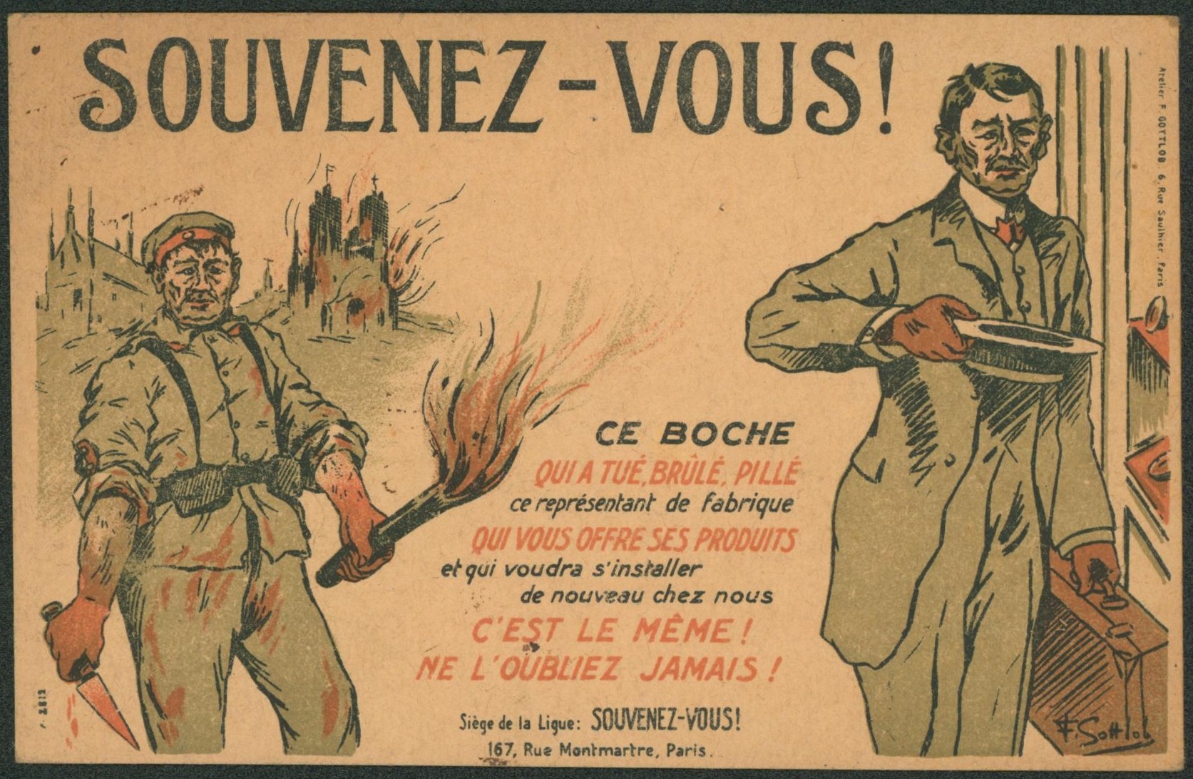 Carte postale - SOUVENEZ-Vous (Paris)