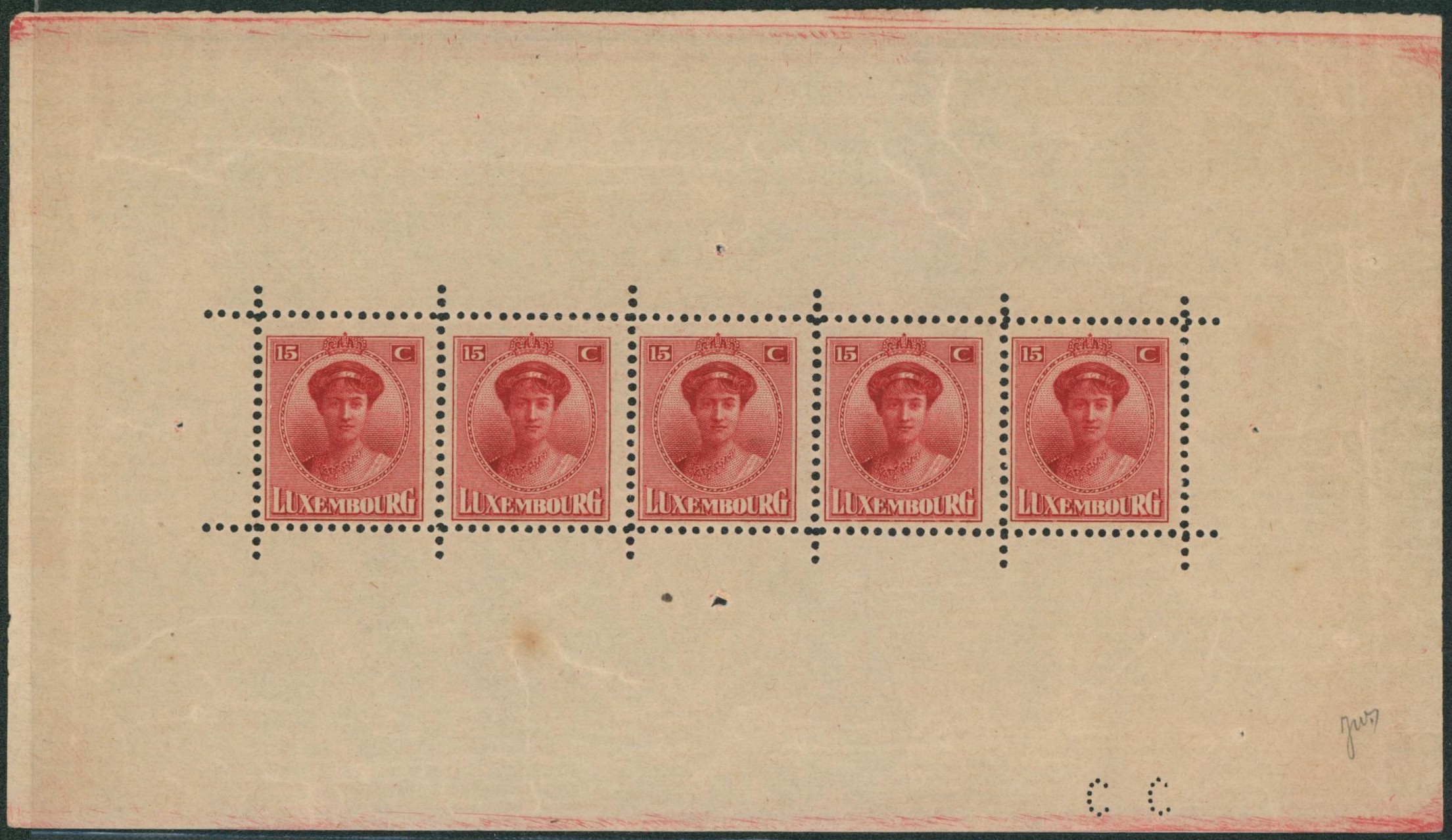 Luxembourg - BF1** neuf sans charnières (MNH).