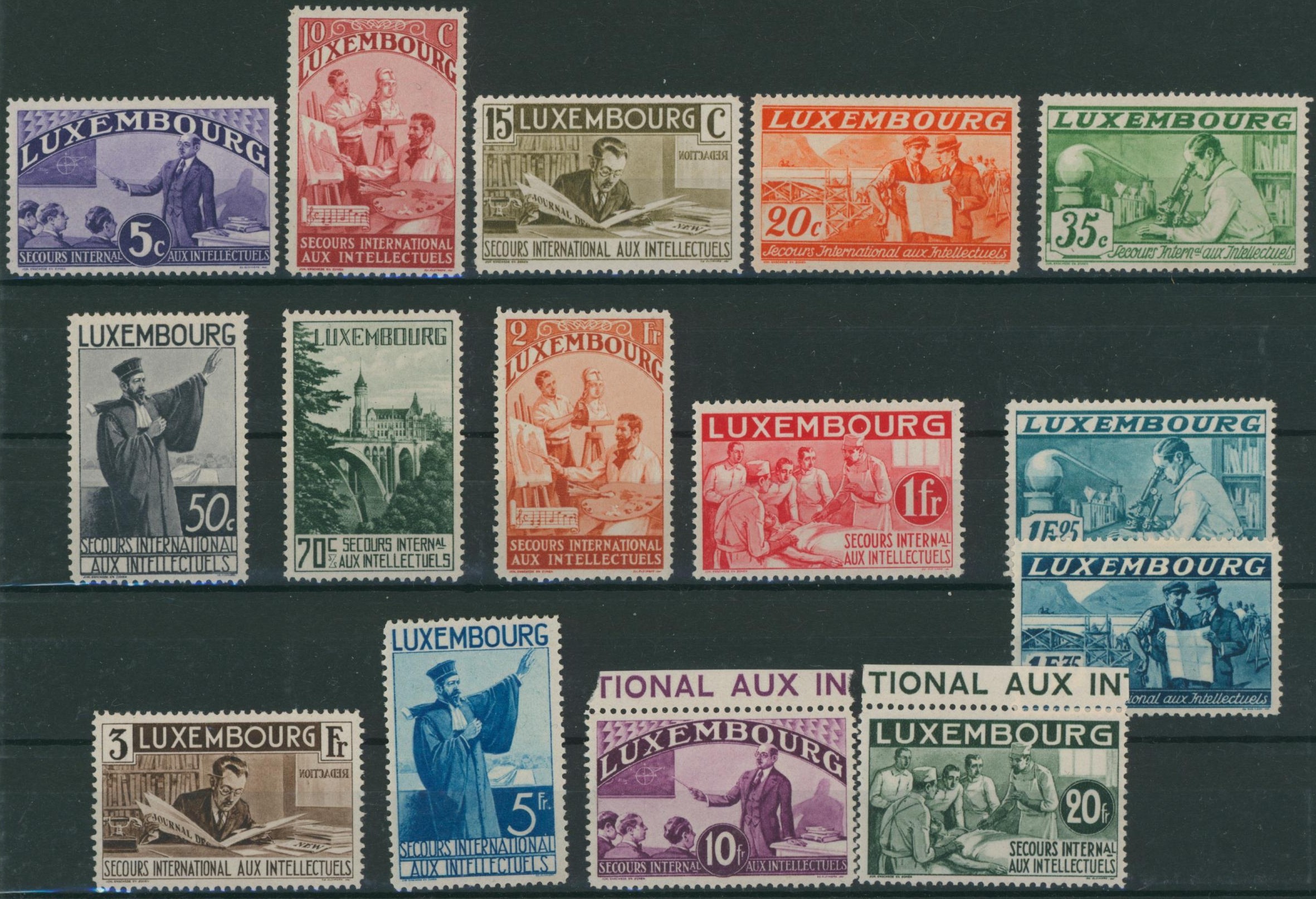 Luxembourg - n°259/73** neuf sans charnières (MNH). Intellectuels