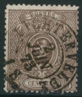 n°25 oblitération double cercle "Lichtervelde".